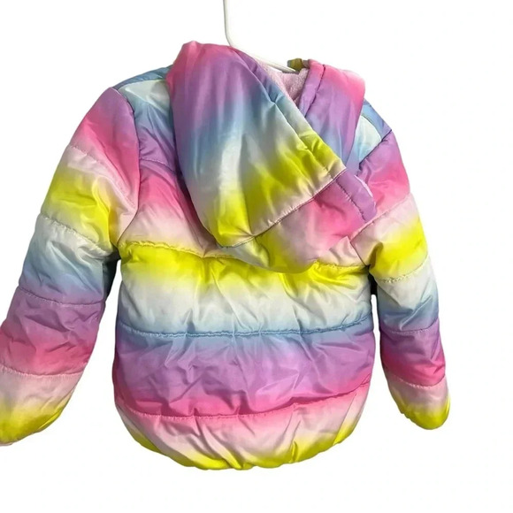 Carter’s Girls Rainbow Puffer Coat 4t - Picture 6 of 10